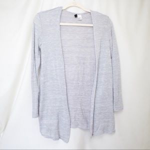 H&M Knit Cardigan (Light Gray) XS